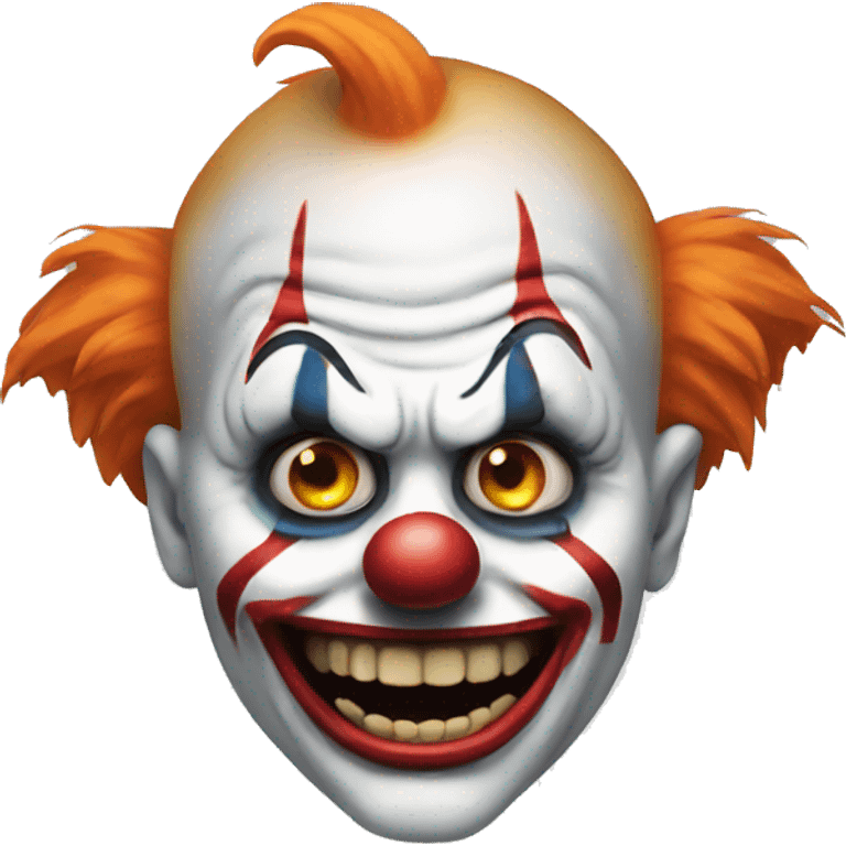 Scary clown emoji