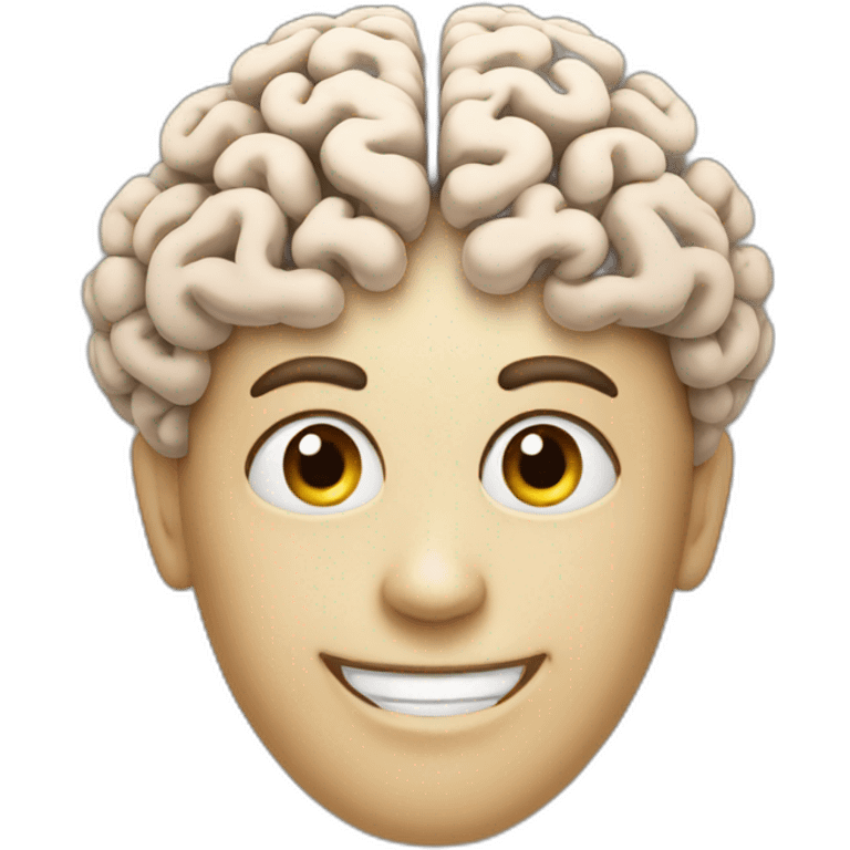 brain smile emoji