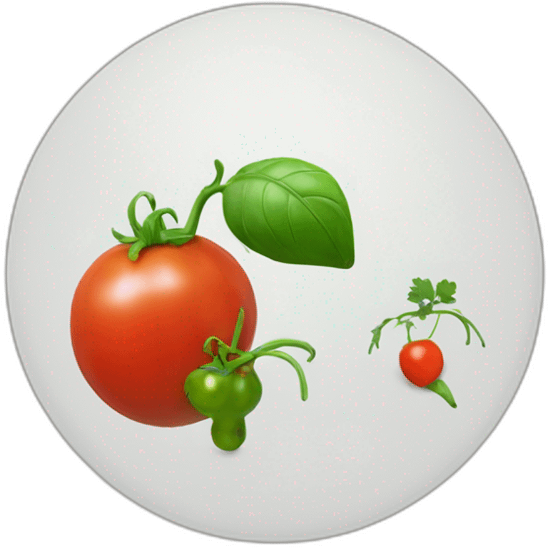 Un jardinier offrant une tomate  emoji