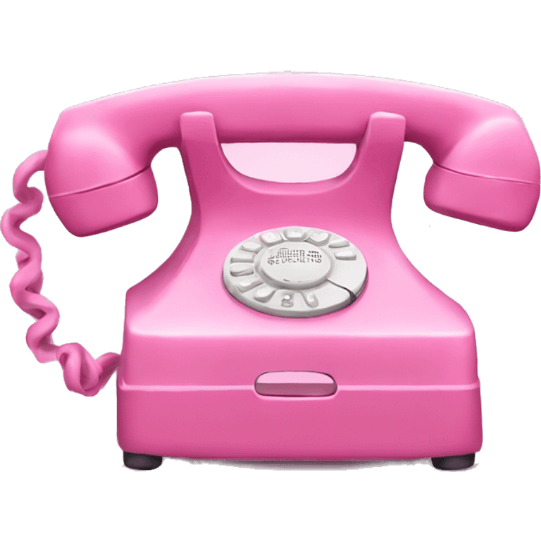 Pink phone  emoji