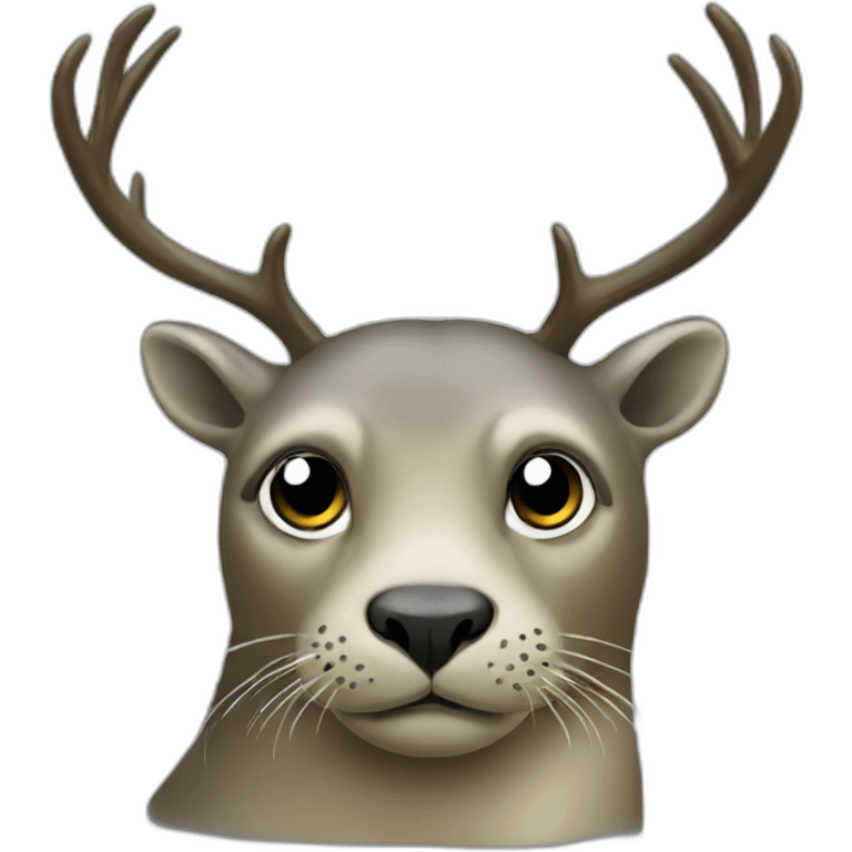 seal combined with deer emoji