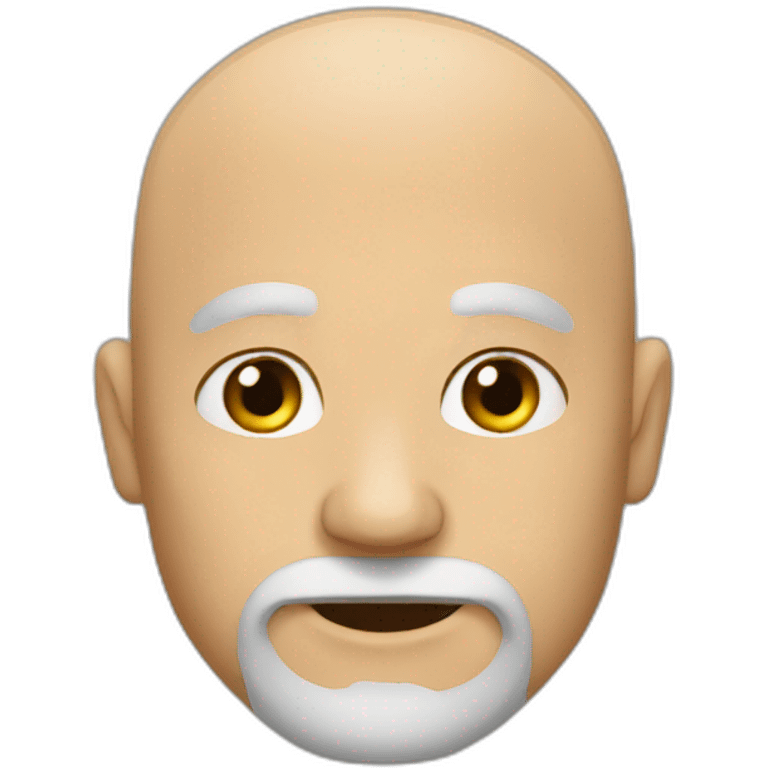 bald beard emoji