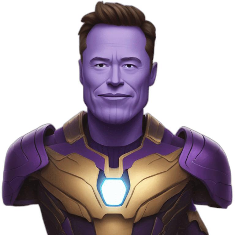 Elon musk as thanos emoji