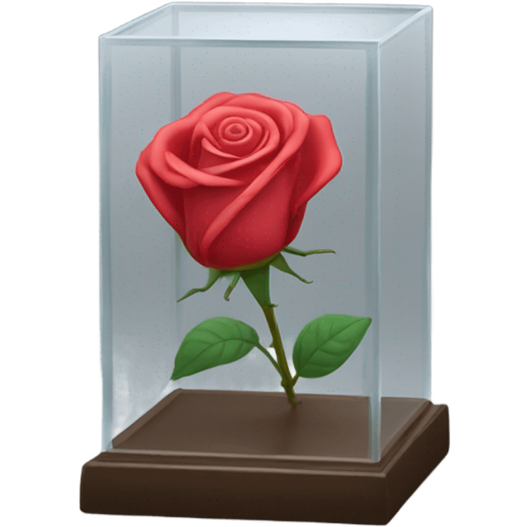 Rose in a glass case emoji