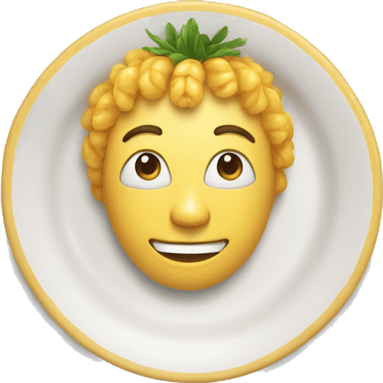 Maïs dans une assiette  emoji