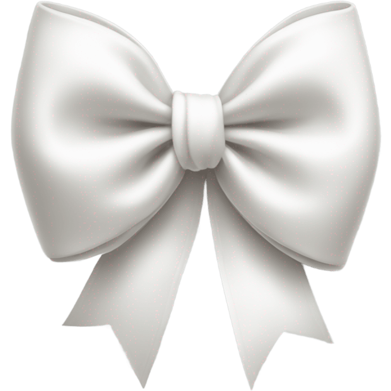 A white bow emoji