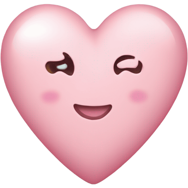 Light pink heart emoji