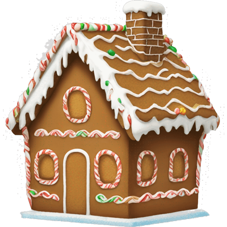 gingerbread house emoji