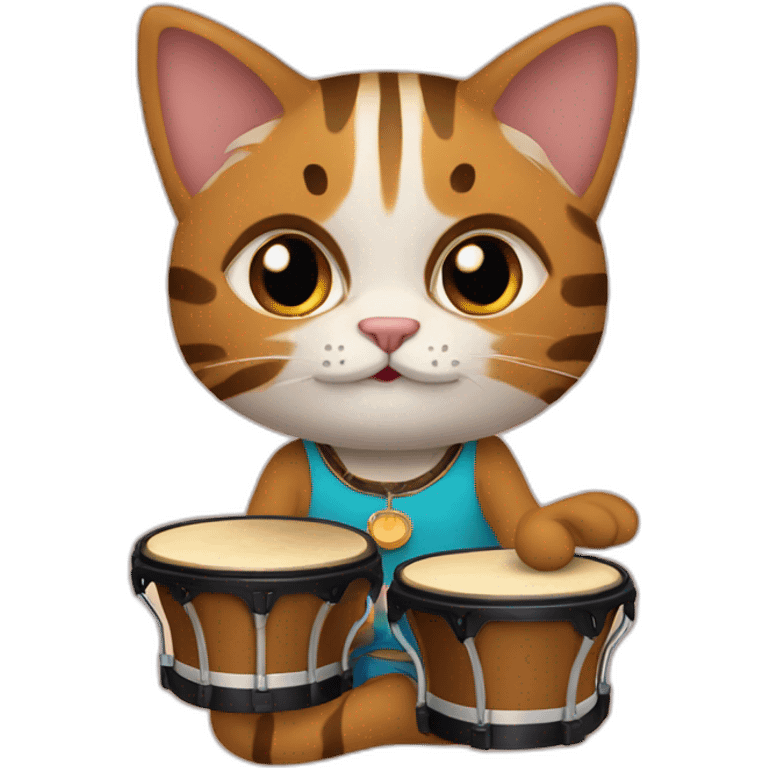 Kat met bongos emoji