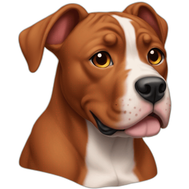 Clifford the big red pit bull emoji