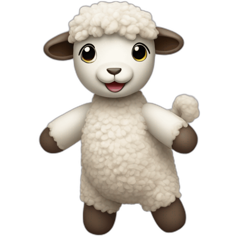 toy stuffed lamb dancing emoji