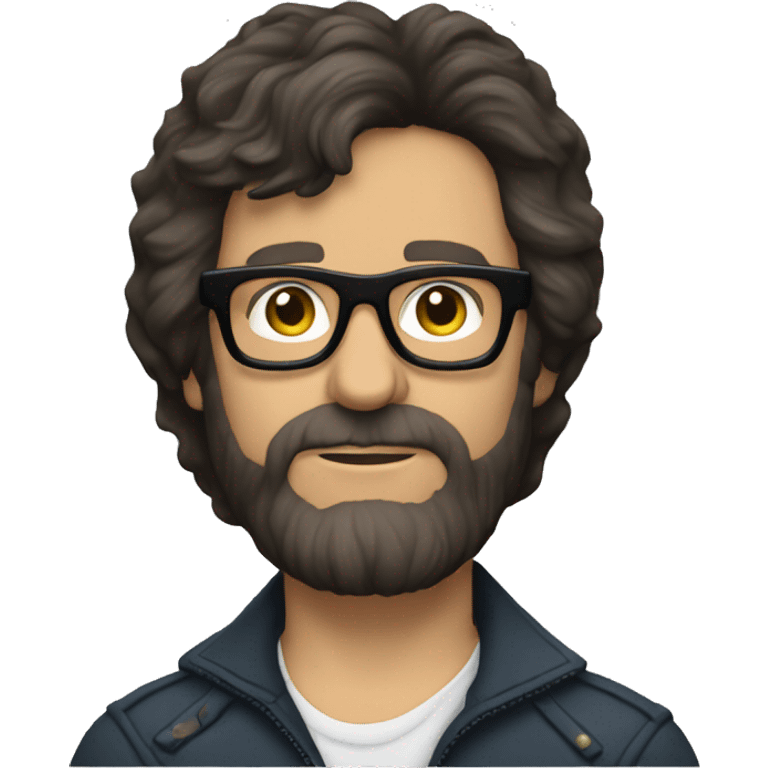 Jeff lynne darker hair, darker glasses emoji