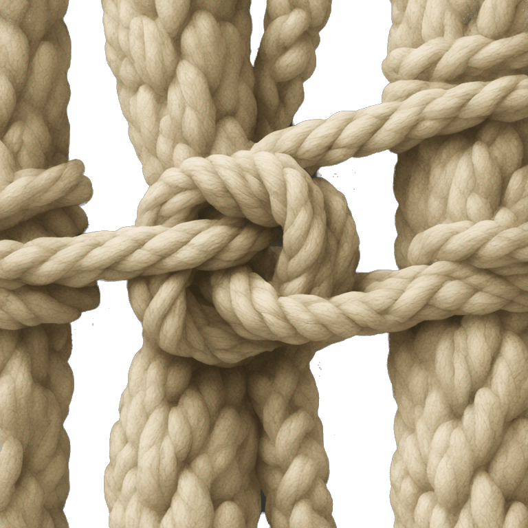 Overhand knot climbing emoji