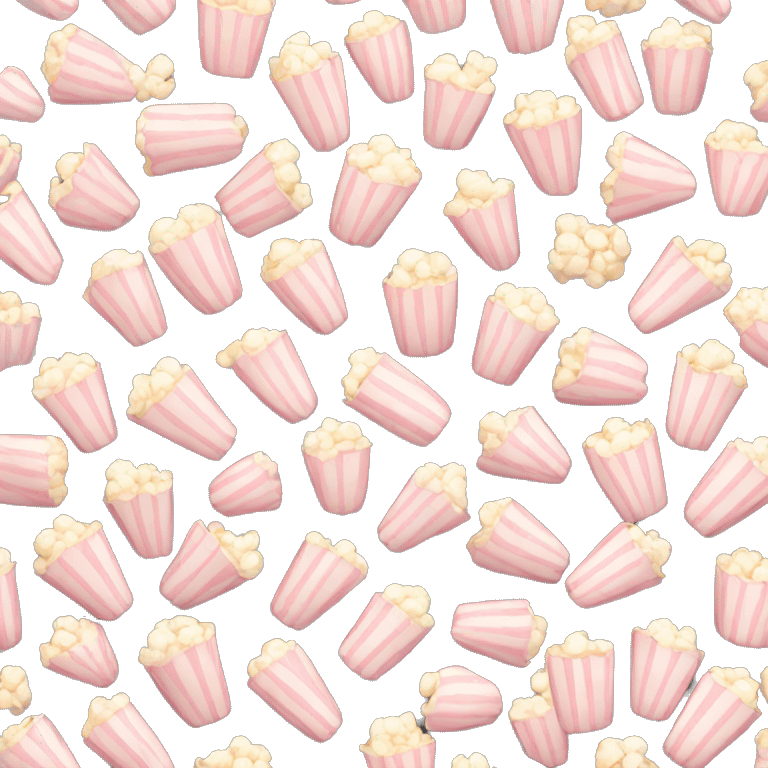 Light pink popcorn emoji