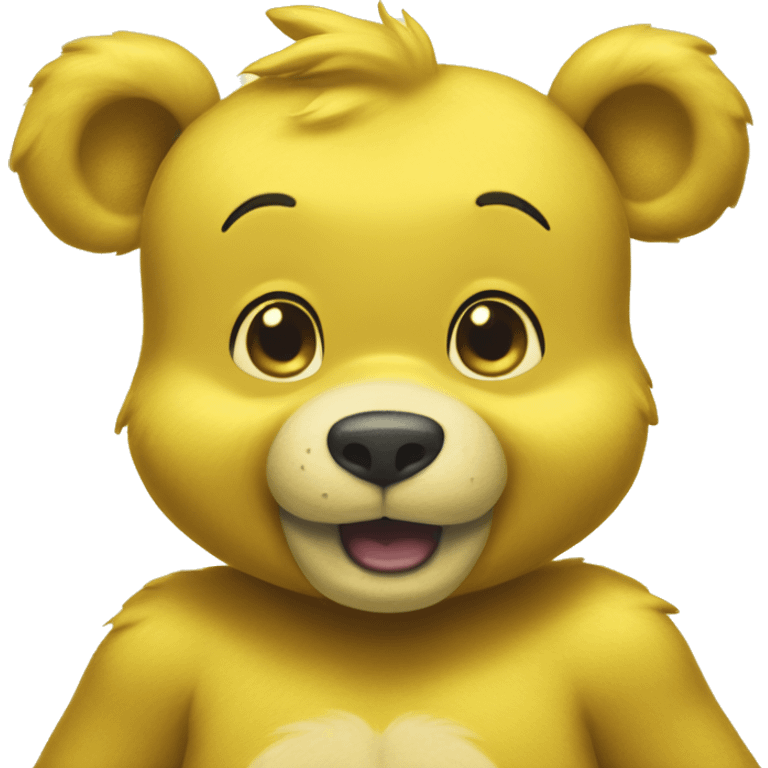 Yellow carebear emoji