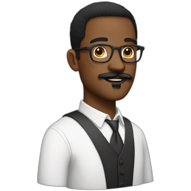 isaac washington with a mustache emoji