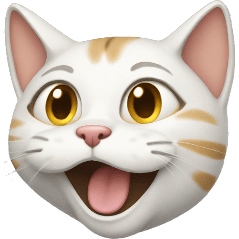 cat giggling emoji