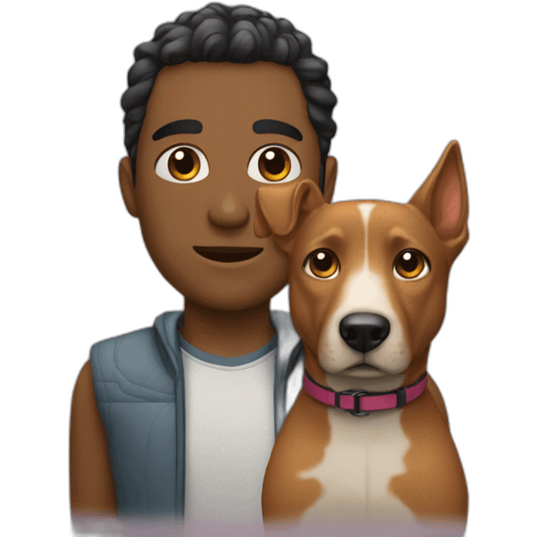 Persona y perro emoji