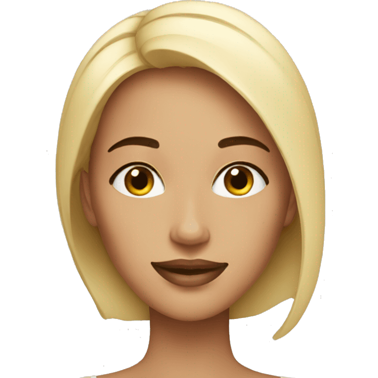 Woman skincare happy full face emoji