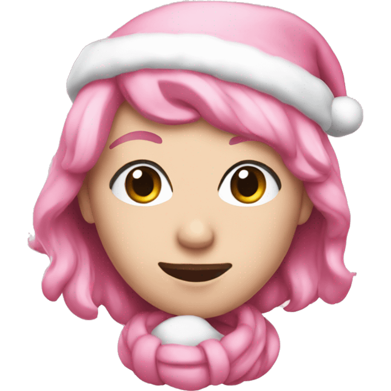 pink christmas  emoji