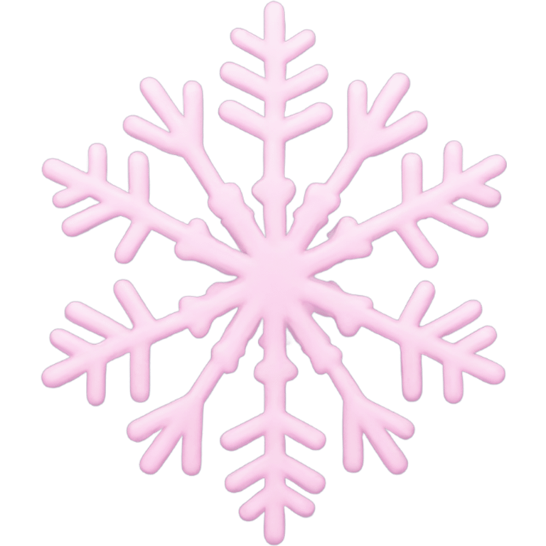 pastel pink snowflake   emoji