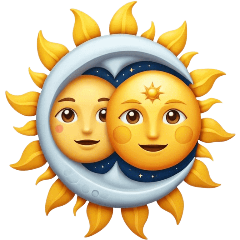 sun and moon  emoji