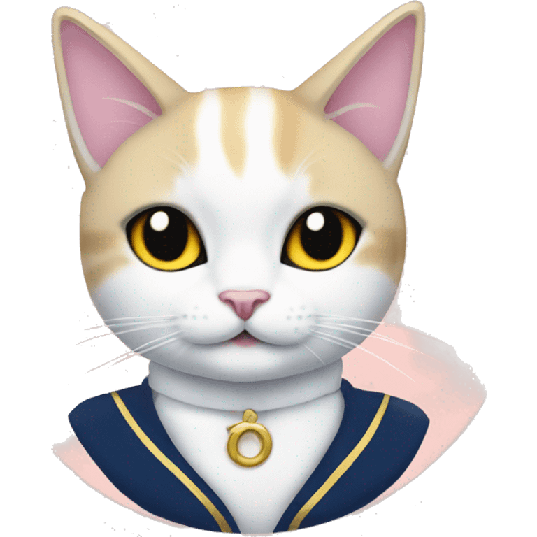 Sailor moon style cat emoji