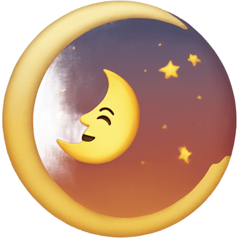 Sun kissing moon  emoji