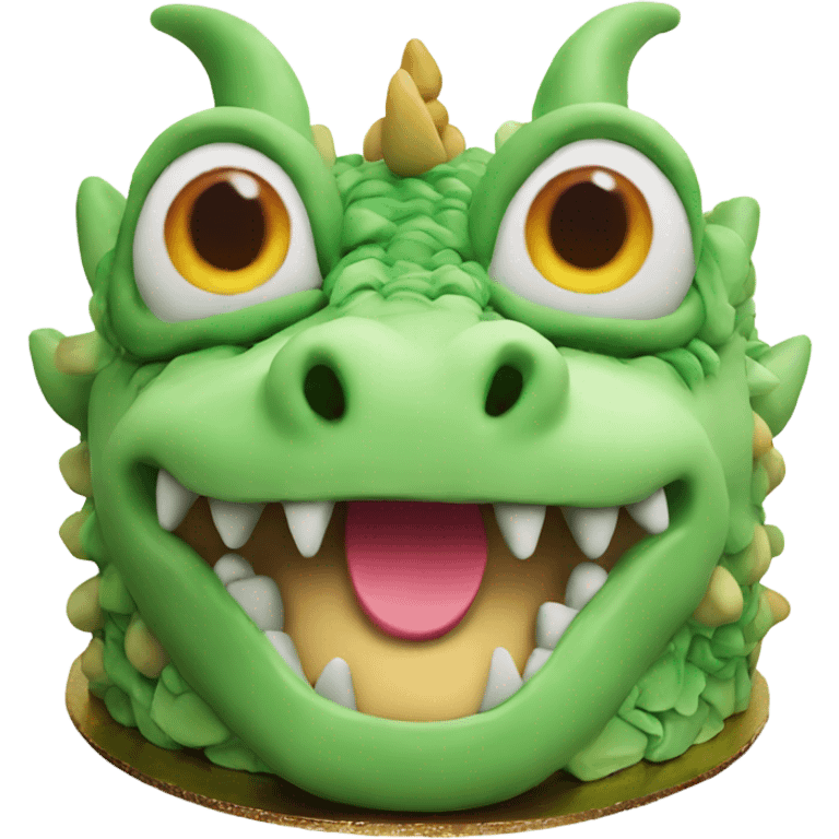 Dragon cake emoji