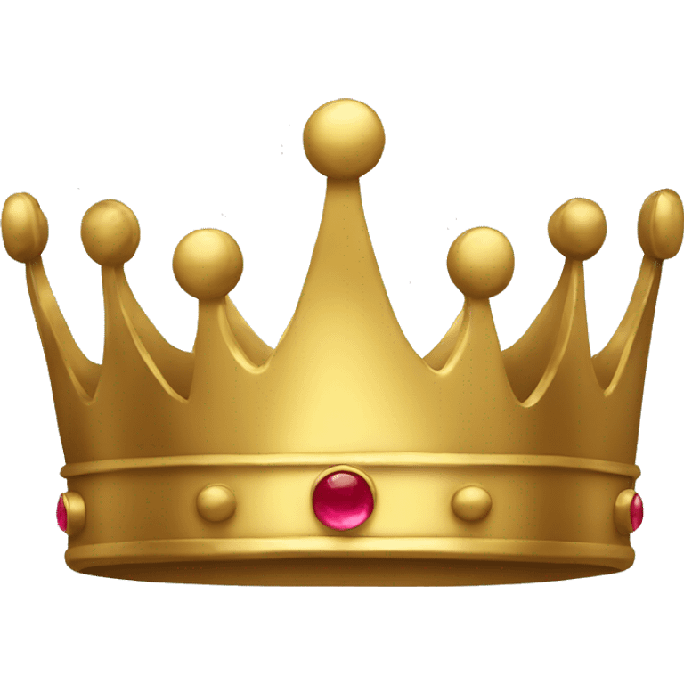 Simple gold crown with no jewels emoji