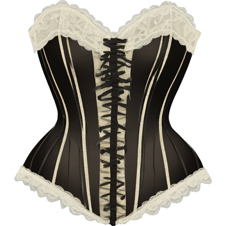 lacy vintage corset emoji