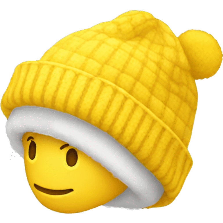 yellow winter hat emoji