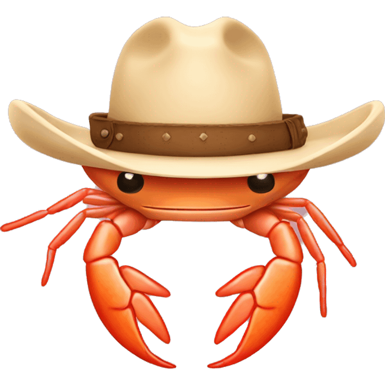 shrimp with cowboy hat emoji