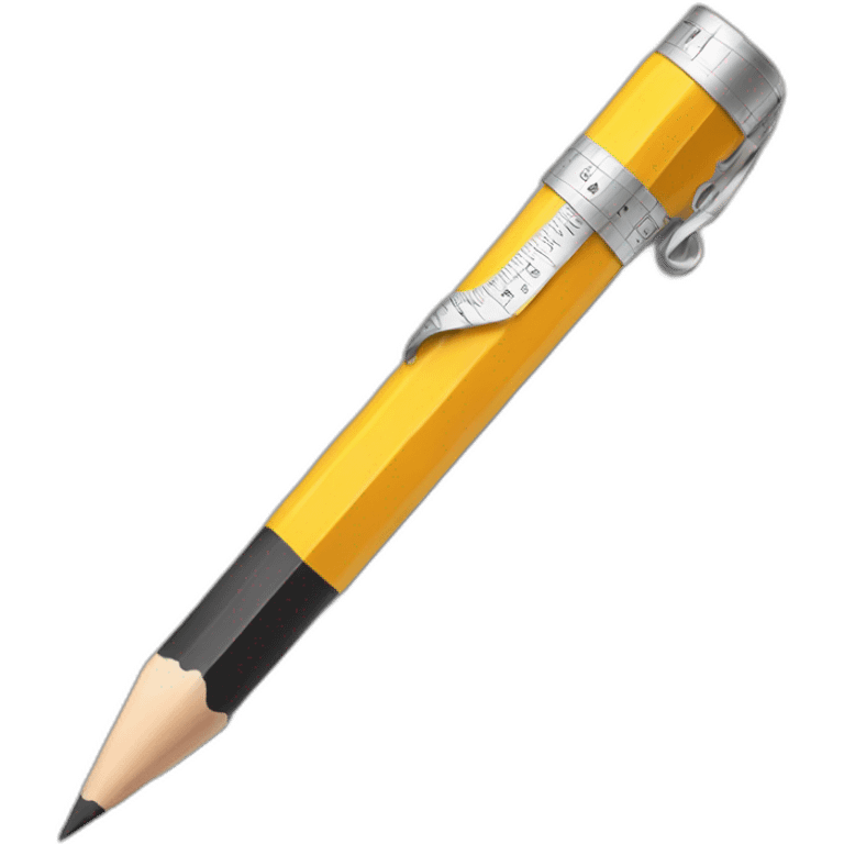 pencil and ruler emoji