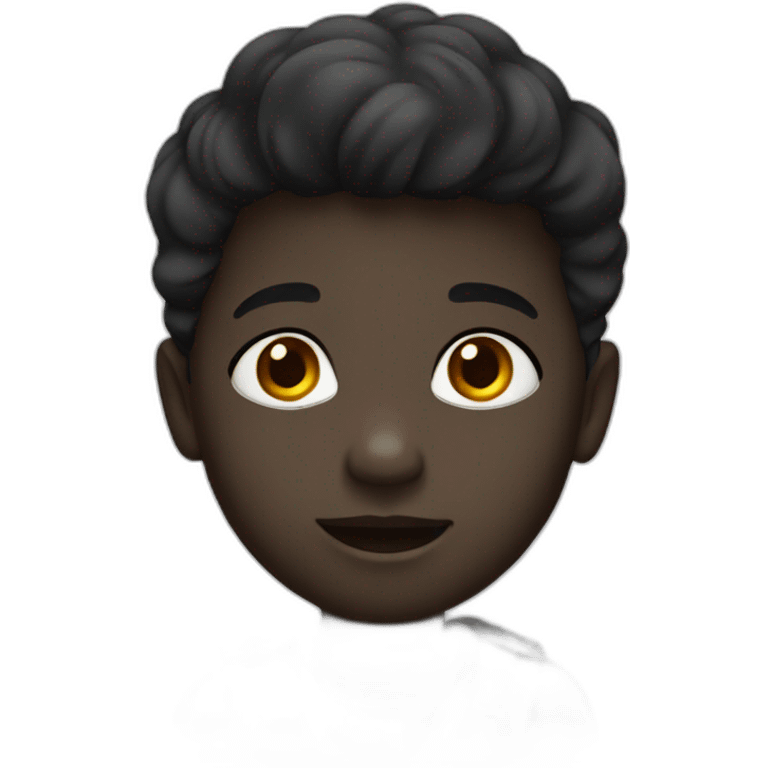 Un enfant noir mignon  emoji