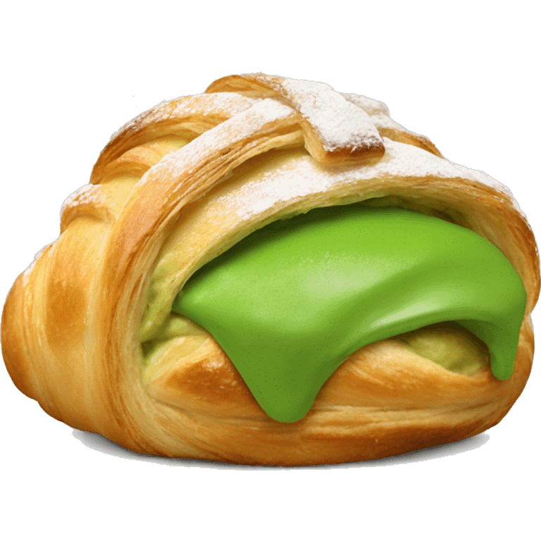 matcha croissant emoji