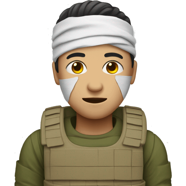 oldier with bandaged head emoji