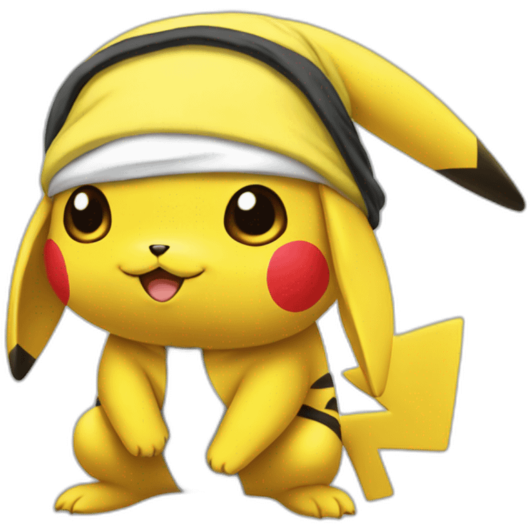 Pikachu wearing a durag emoji