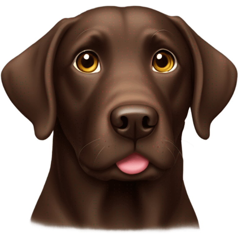 Chocolate lab emoji