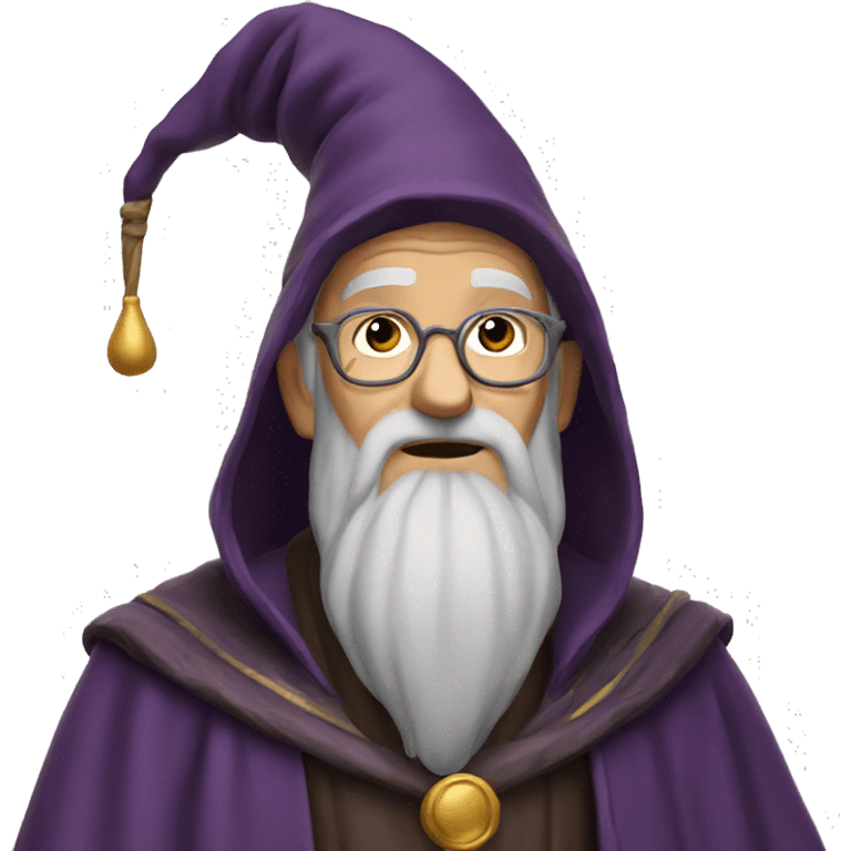 Old wise wizard emoji