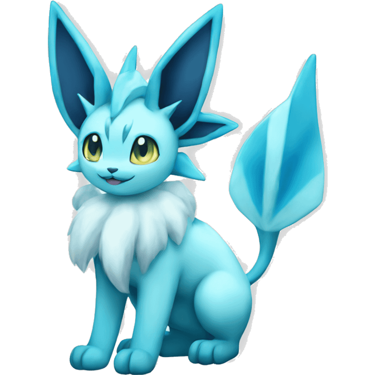 Glaceon-Vaporeon full body emoji