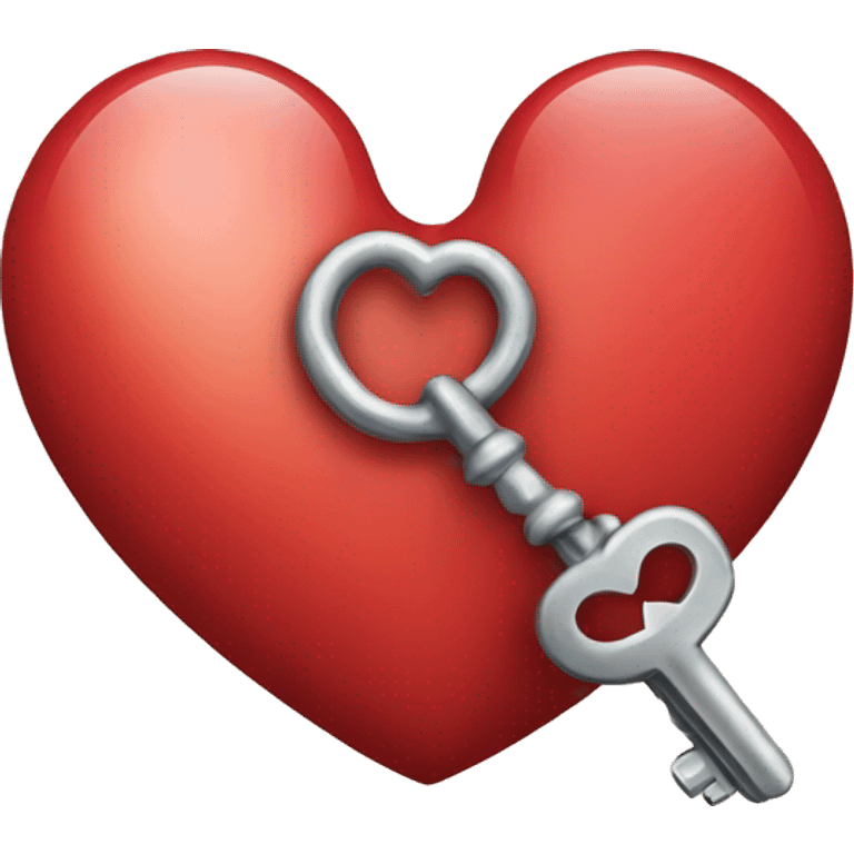 Heart with key  emoji