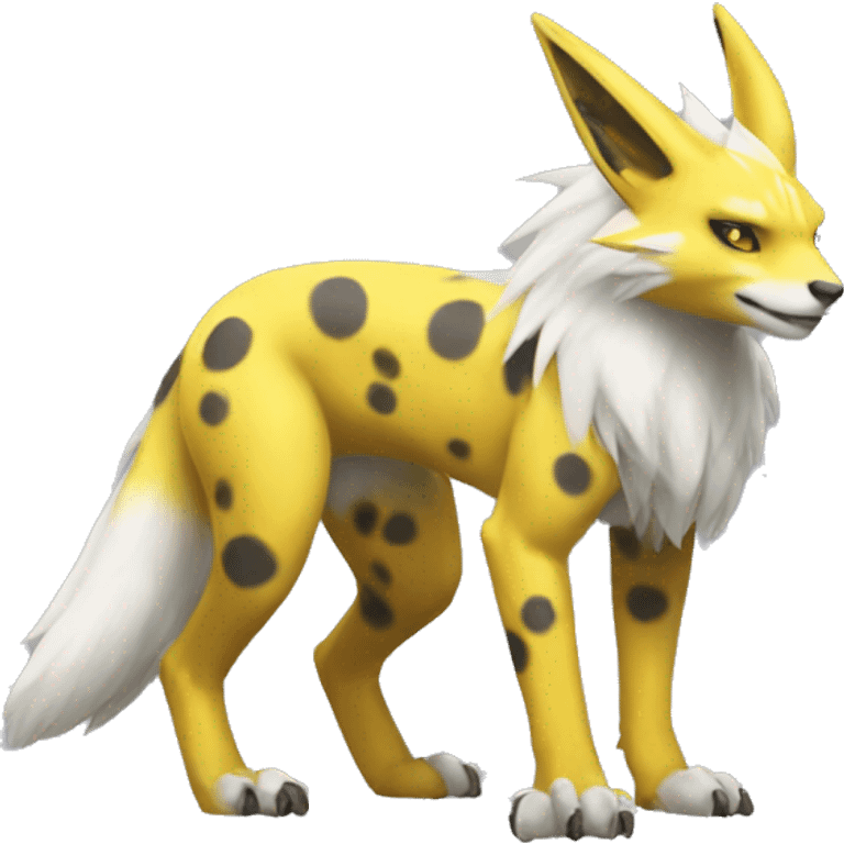 Lombax-Renamon full body with spots emoji