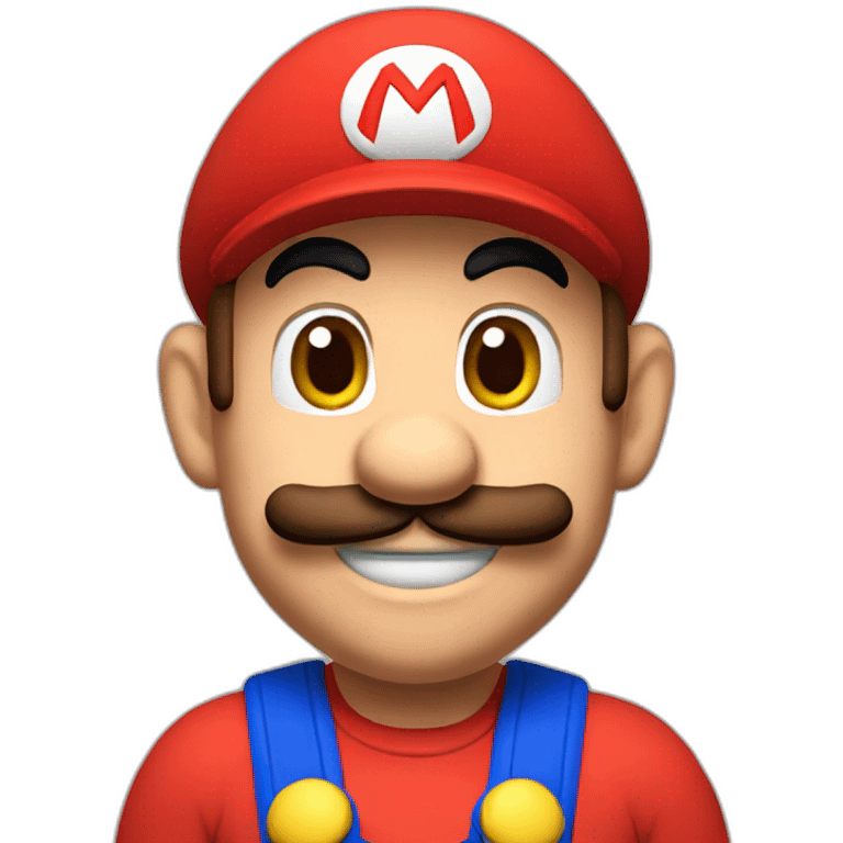 super Mario with a red cap emoji