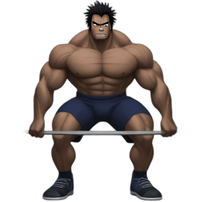 Powerlifter deadlift sasuke emoji