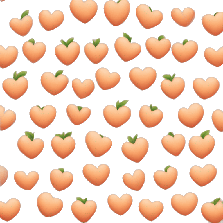 peach colored heart emoji