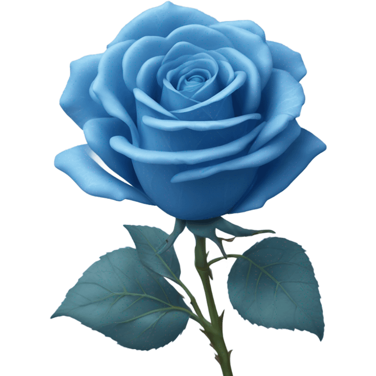 blu rose emoji