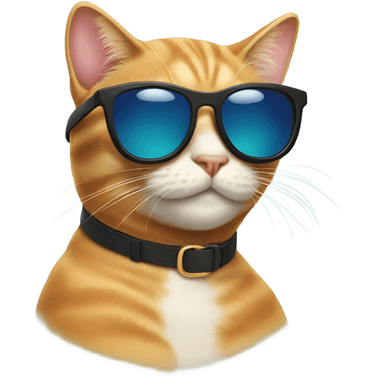 Cat with sunglasses emoji