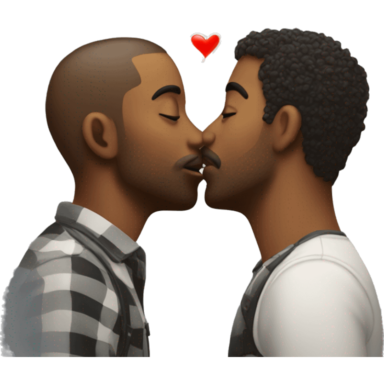 A gay man sending a kiss emoji