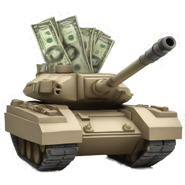 Tank shooting Money  emoji